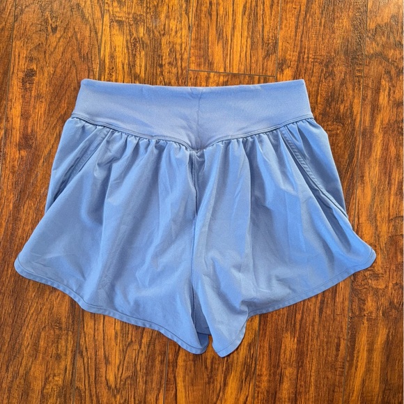 Aerie Light Blue Flowy Shorts Small - Picture 2 of 3